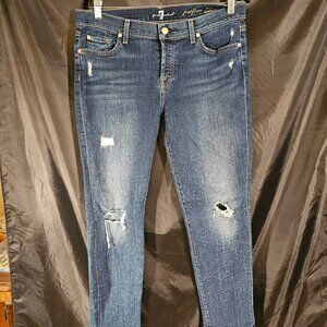 7 for All Mankind Josefina Skinny Boyfriend jeans. Size 29